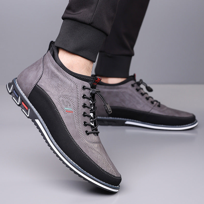 Torino Leather Mid-Top Orthopedic Sneakers