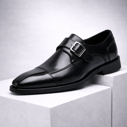 Men's Leather Monk Strap Loafers