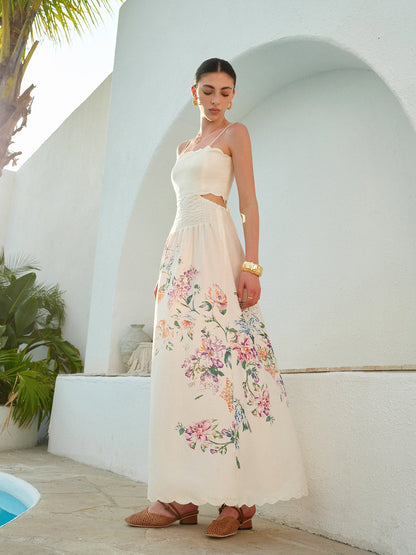 Seraphine Floral Bandeau Maxi Dress