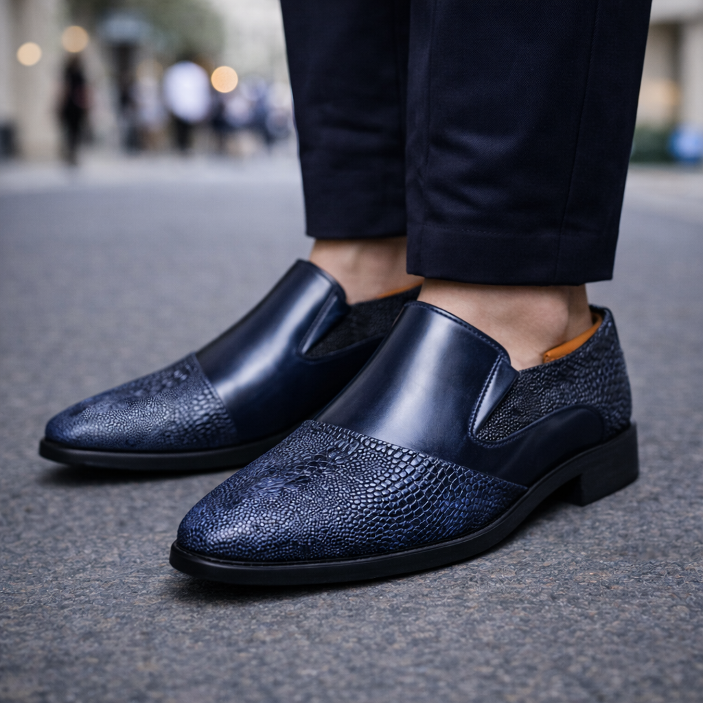 Montaro Leather Slip-On Orthopedic Sneakers