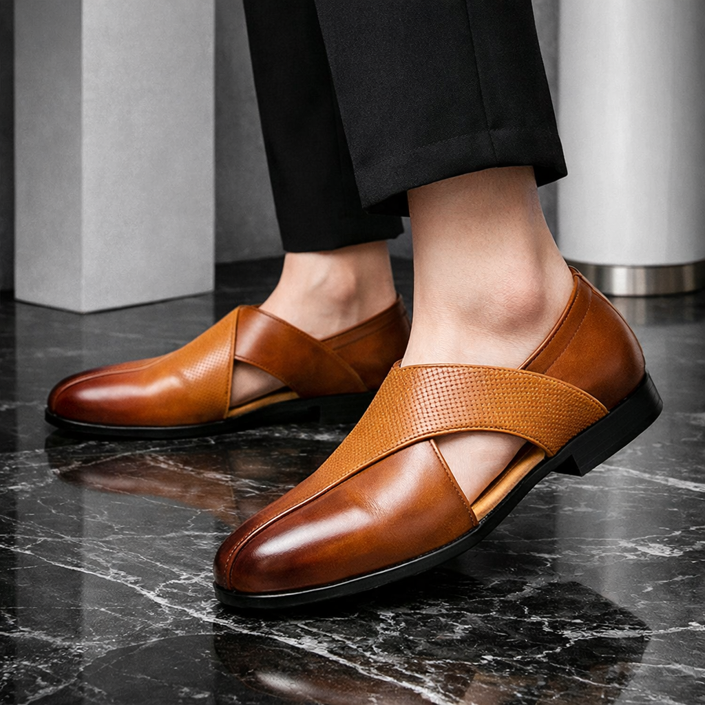 Men's Leather Slip-On Orthopedic Loafers