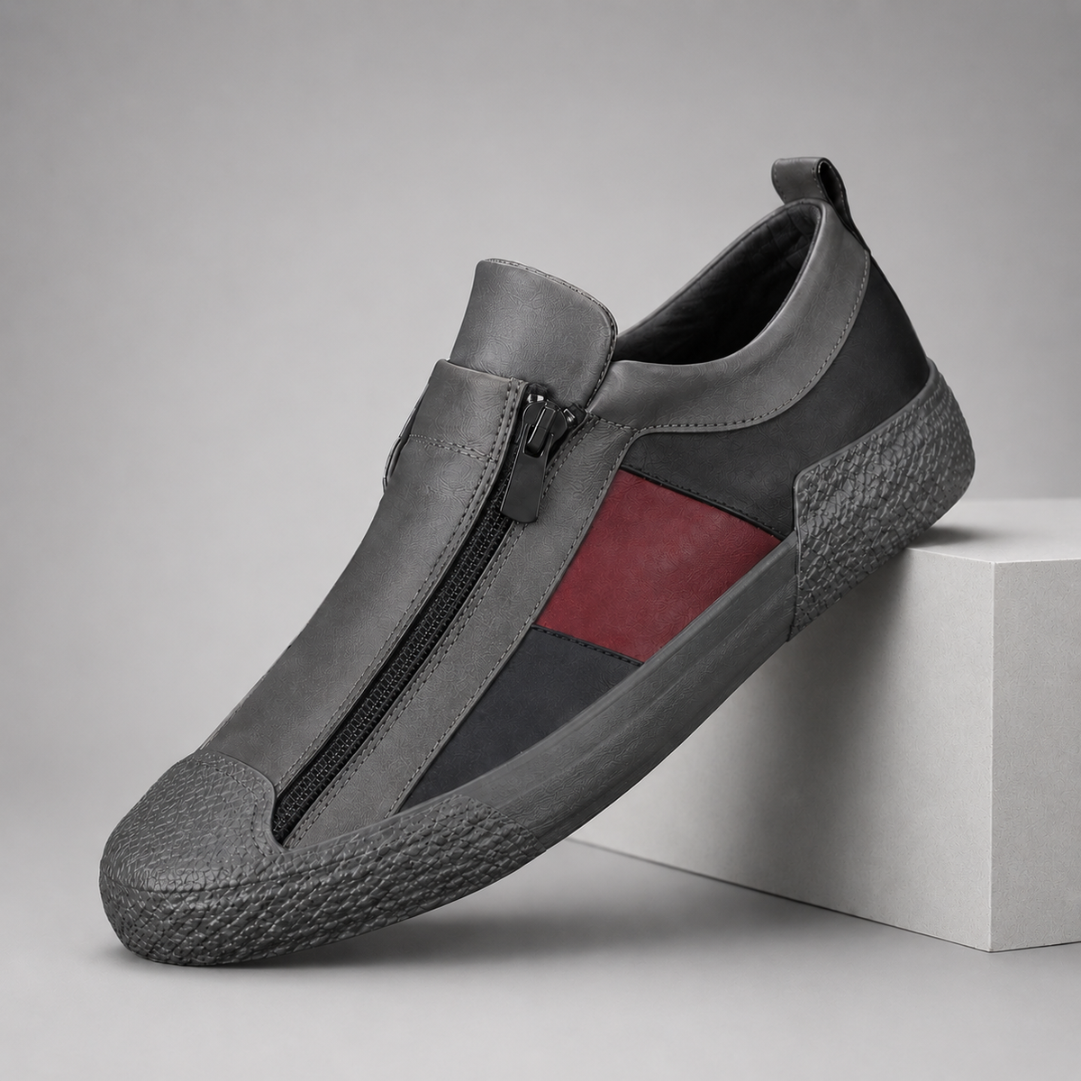 Men's Leather Orthopedic Slip-On Sneakers