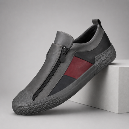 Men's Leather Orthopedic Slip-On Sneakers