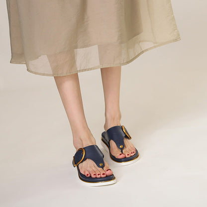 Serena Adjustable Strap Flat Sandals