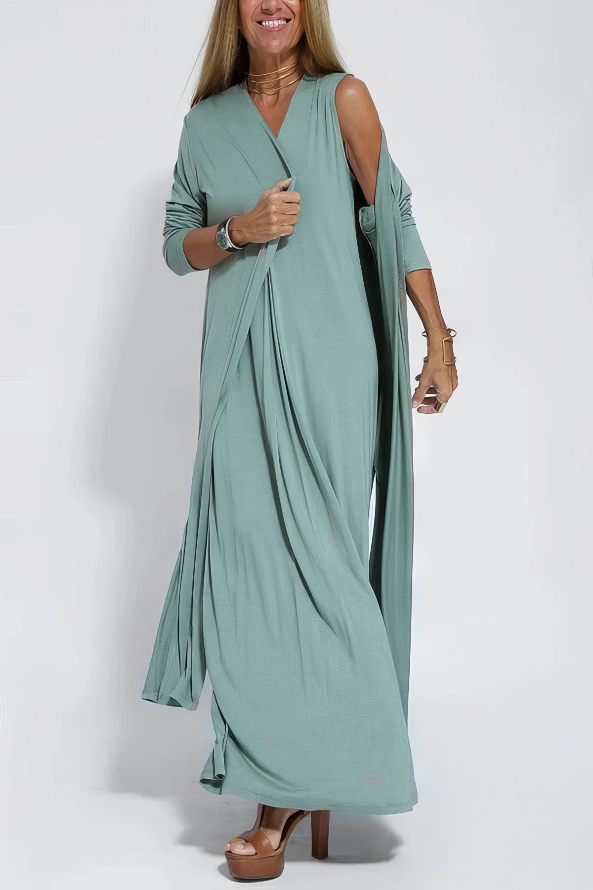 Draped Maxi Dress