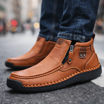 Savonti Orthopedic Leather Ankle Boots