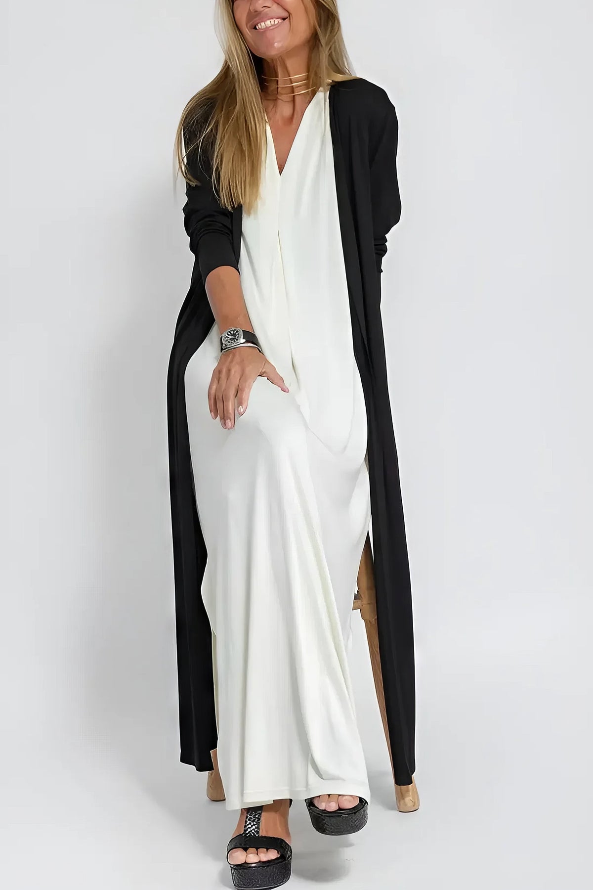 Draped Maxi Dress