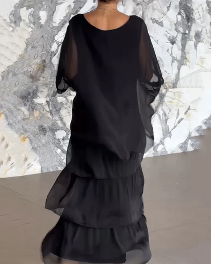 Celeste Batwing Sleeve Maxi Dress
