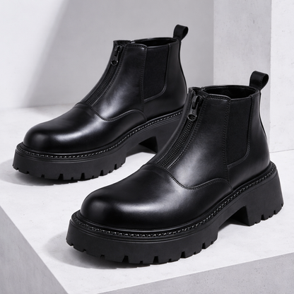 Montari Orthopedic Leather Zip Boots