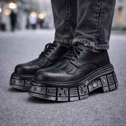 Draven Orthopedic Leather Platform Boots