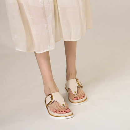 Serena Adjustable Strap Flat Sandals