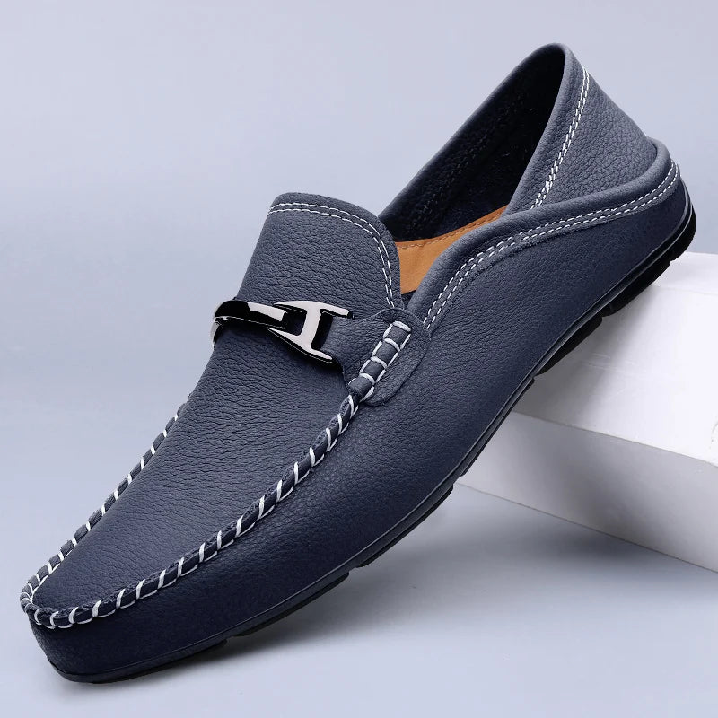 Montaro Leather Slip-On Loafers