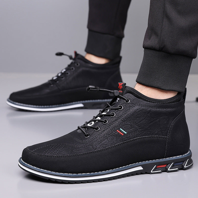 Torino Leather Mid-Top Orthopedic Sneakers