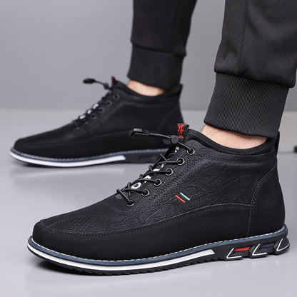 Torino Leather Mid-Top Orthopedic Sneakers