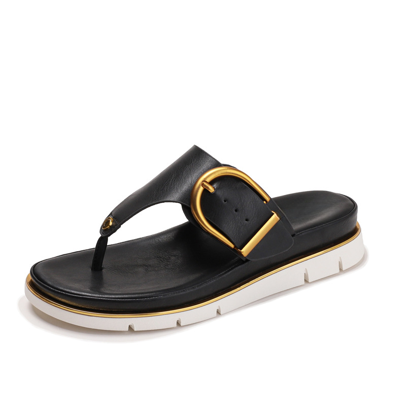 Serena Adjustable Strap Flat Sandals