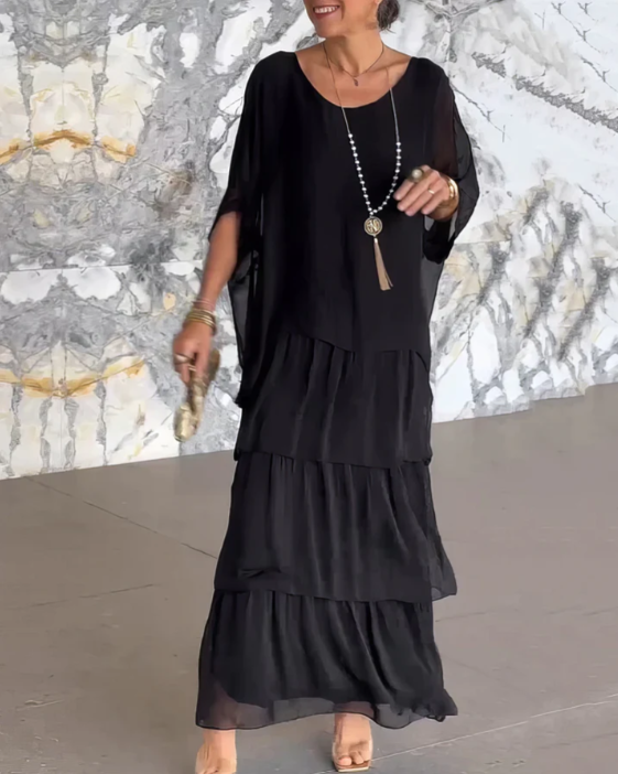 Celeste Batwing Sleeve Maxi Dress