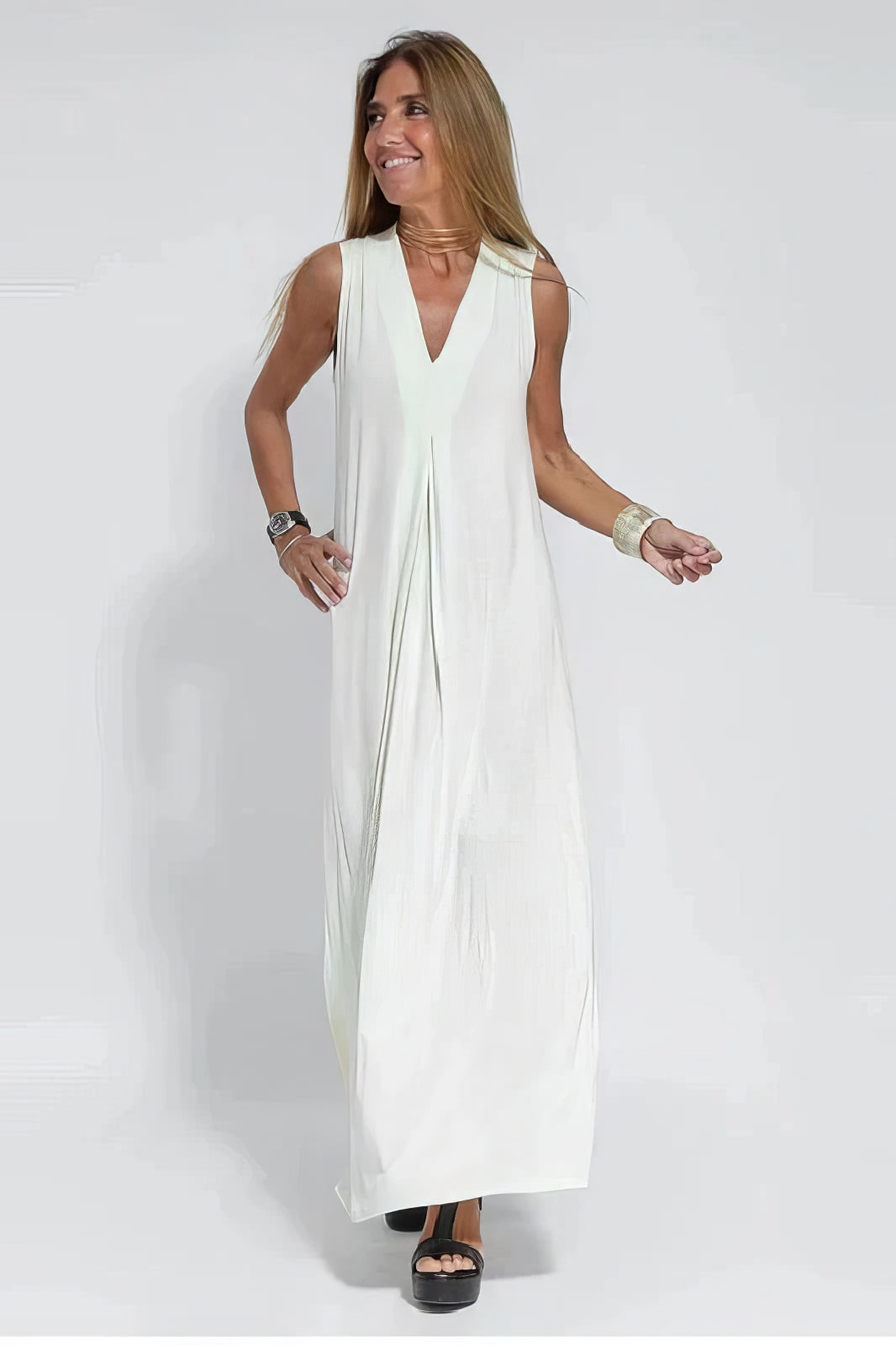 Draped Maxi Dress