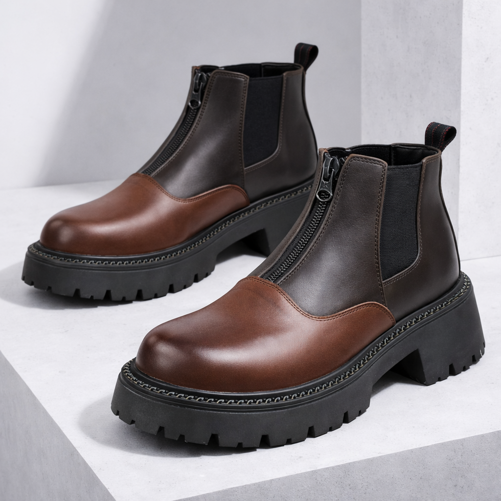 Montari Orthopedic Leather Zip Boots