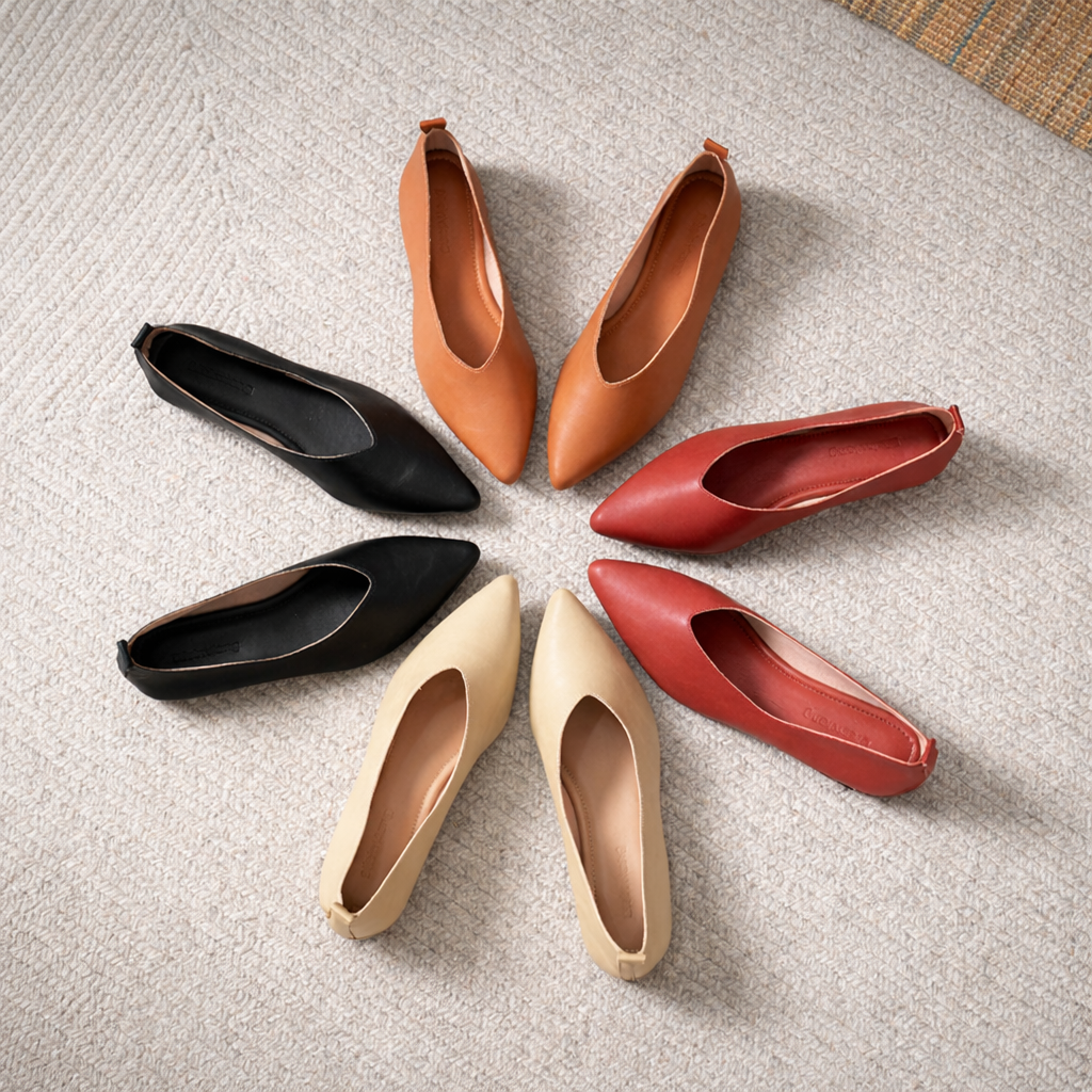 Bellora Italian Leather Block Heel Orthopedic Pumps