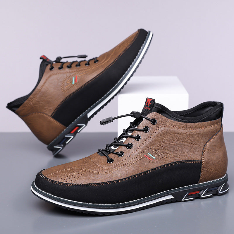 Torino Leather Mid-Top Orthopedic Sneakers