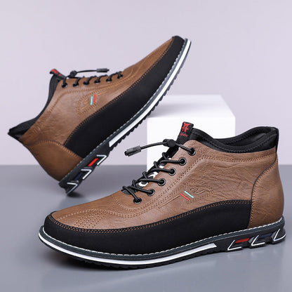 Torino Leather Mid-Top Orthopedic Sneakers