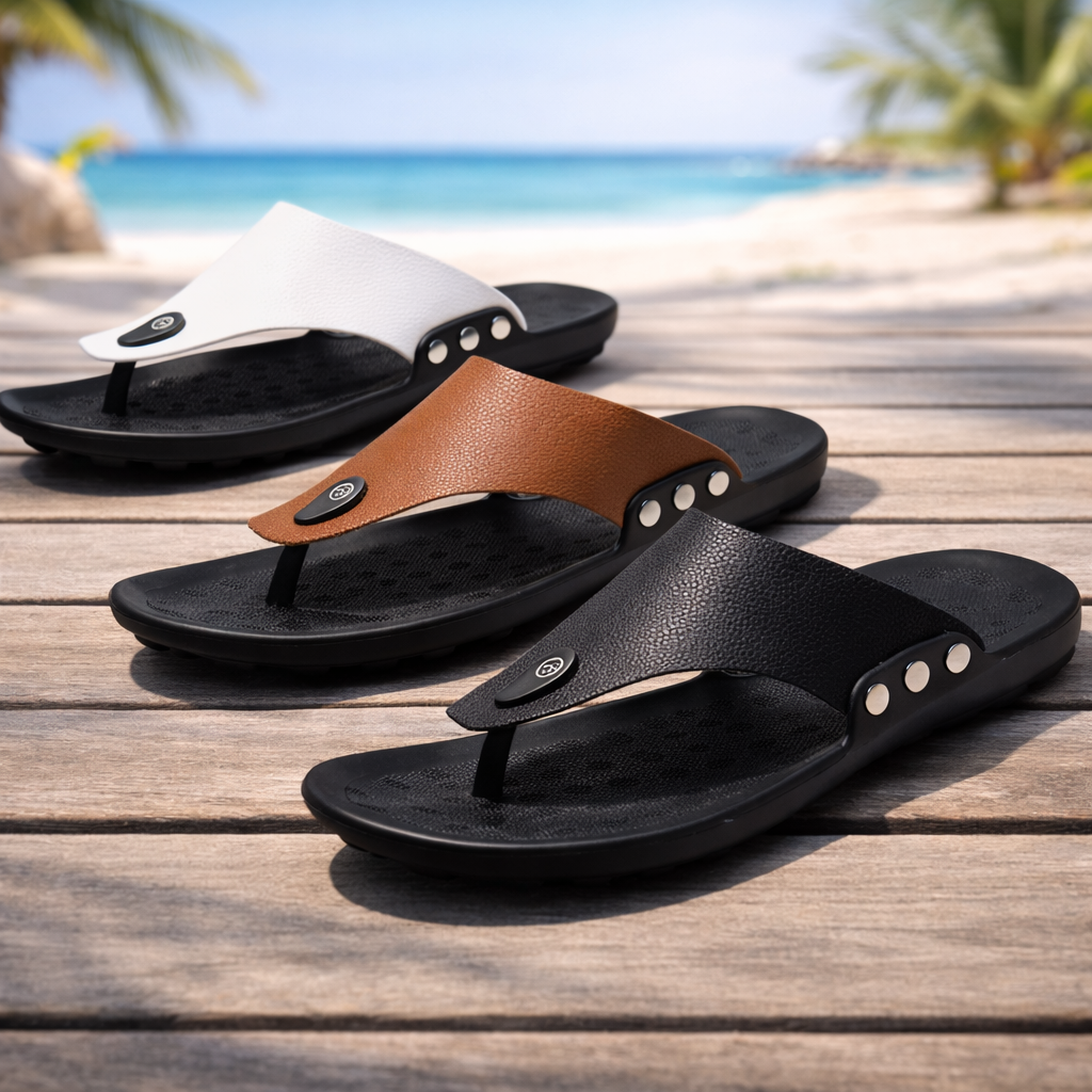 Rivella Leather Cushioned Sandals
