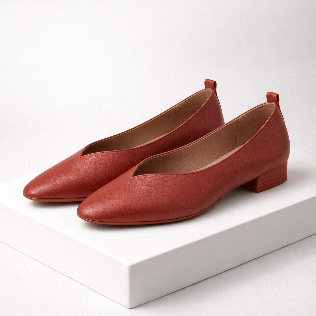 Bellara Italian Leather Block Heel Pumps