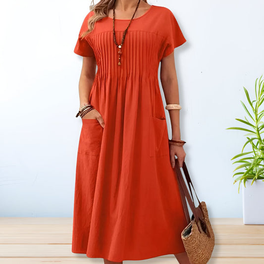 Oversized Maxi Dress - Orange