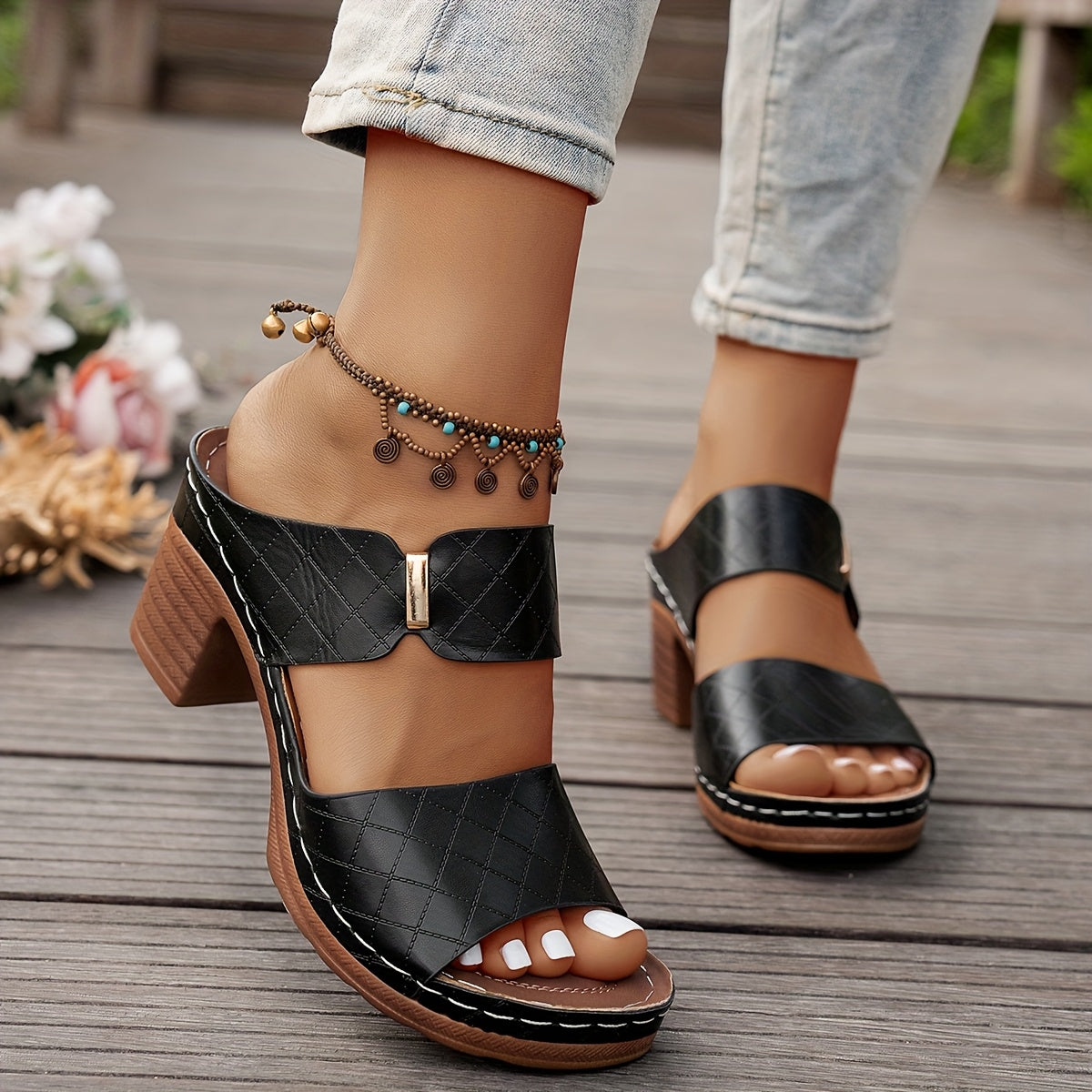 Aurelia Cushioned Flat Sandals