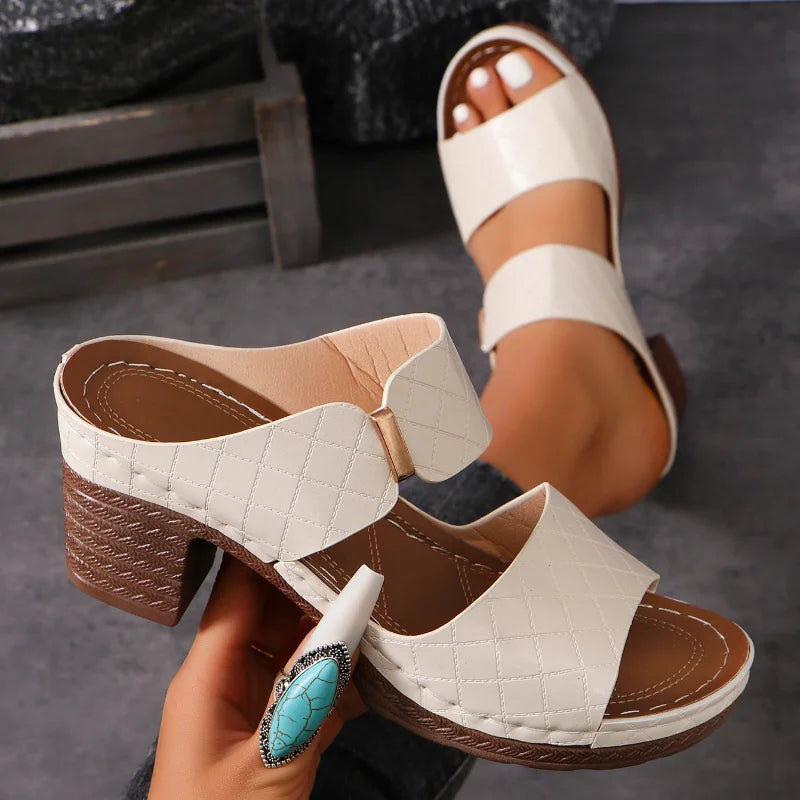 Solara Arch Support Block Heel Sandals