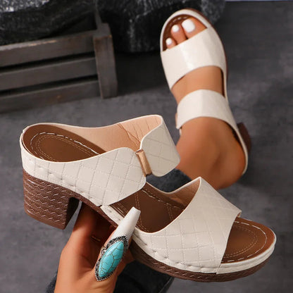 Solara Arch Support Block Heel Sandals