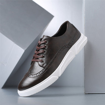 Carelli Orthopedic Leather Low-Top Sneakers
