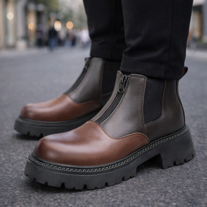 Montari Orthopedic Leather Zip Boots
