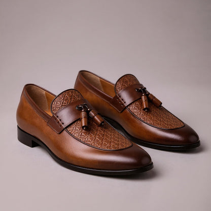 Calvino Leather Tassel Orthopedic Loafers