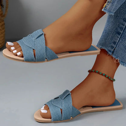 Avalyn Cushioned Slide Sandals