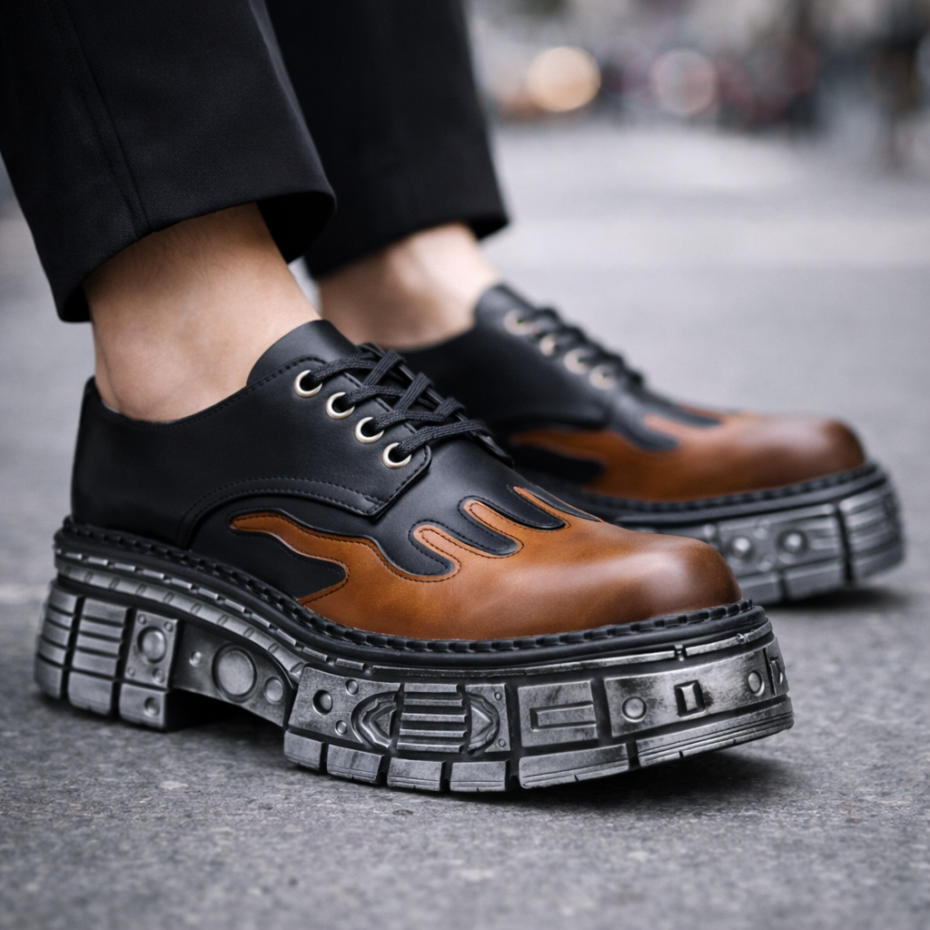 Draven Orthopedic Leather Platform Boots