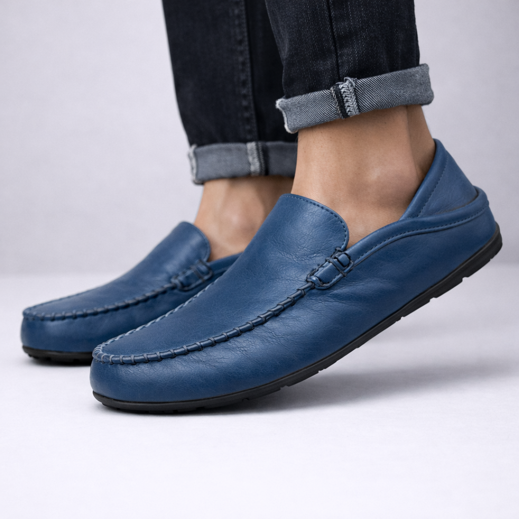 Montari Leather Slip-On Orthopedic Loafers