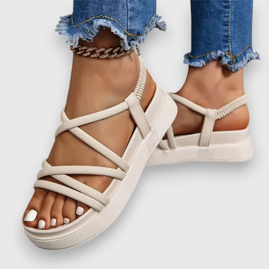 Avina Cushioned Flat Sandals