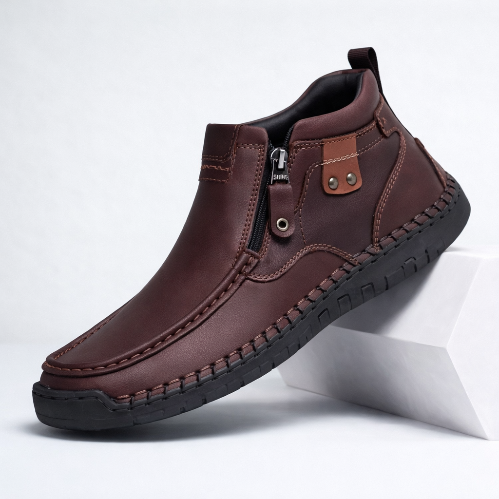 Savonti Orthopedic Leather Ankle Boots