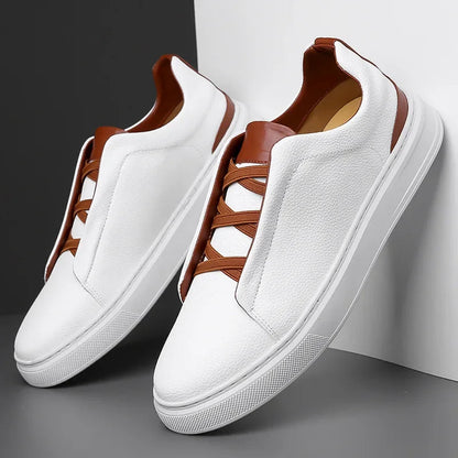Calvino Pebbled Leather Dress Shoes
