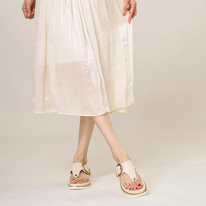 Serena Adjustable Strap Flat Sandals