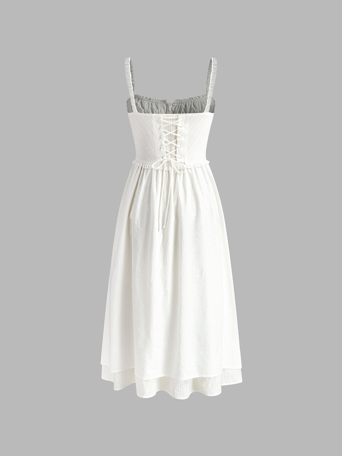 Marlena Smocked Spaghetti Strap Midi Dress