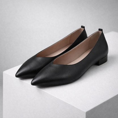 Bellora Italian Leather Block Heel Orthopedic Pumps