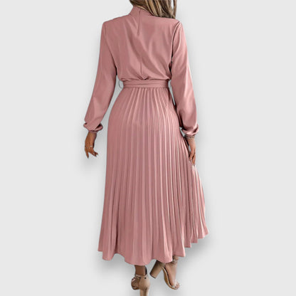 Pleated Midi Dress