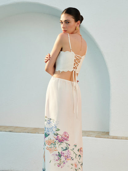 Seraphine Floral Bandeau Maxi Dress