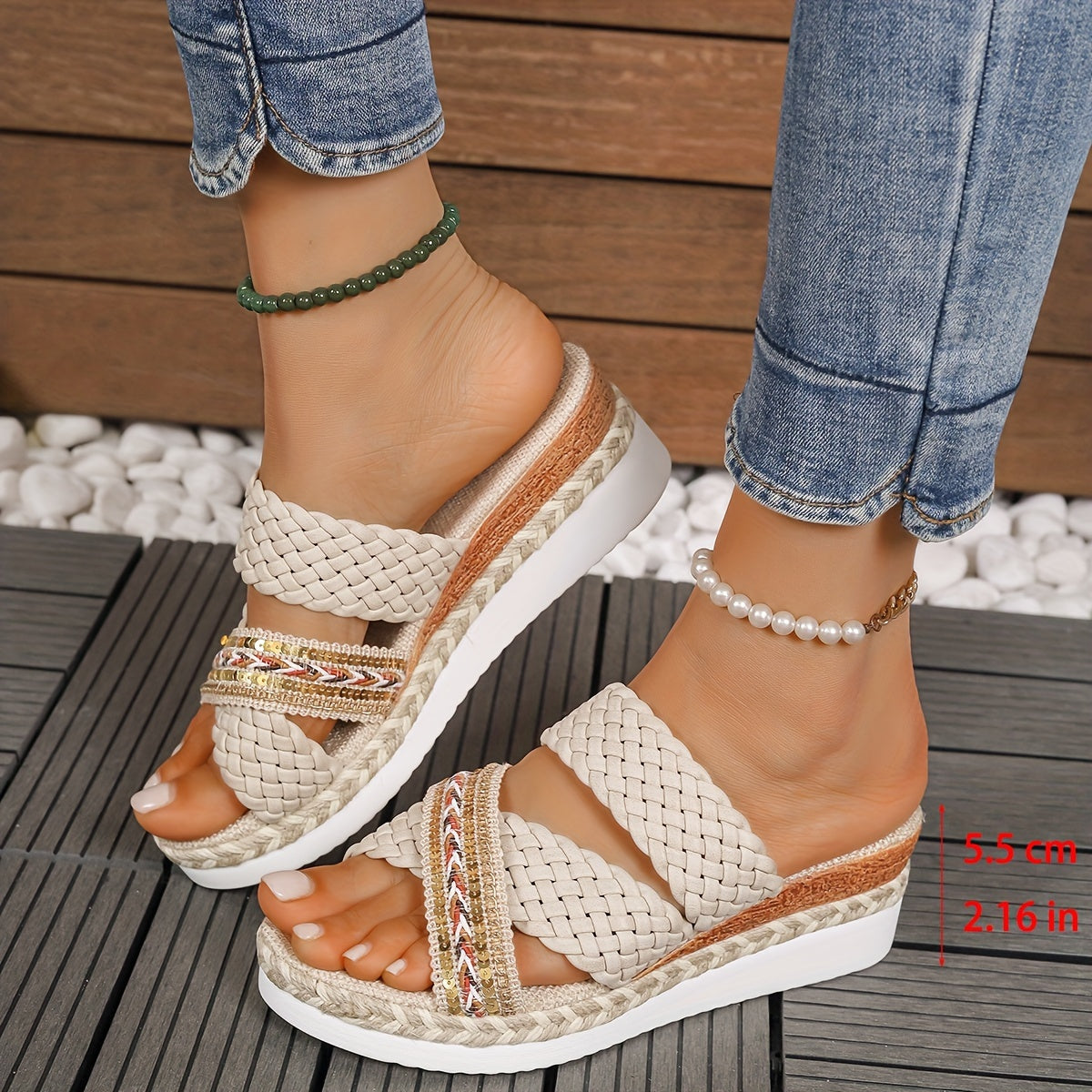 Solana Woven Slip-On Sandals