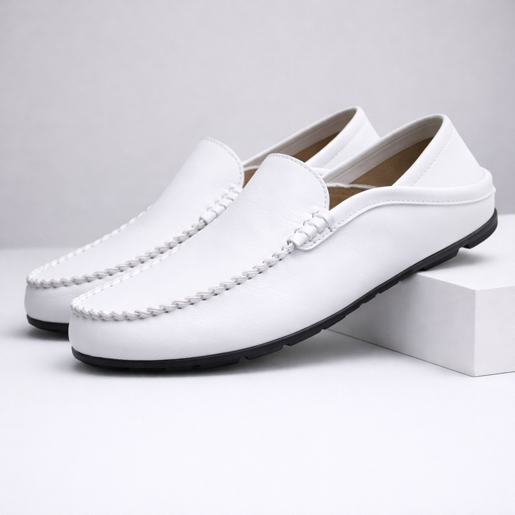 Montari Leather Slip-On Orthopedic Loafers