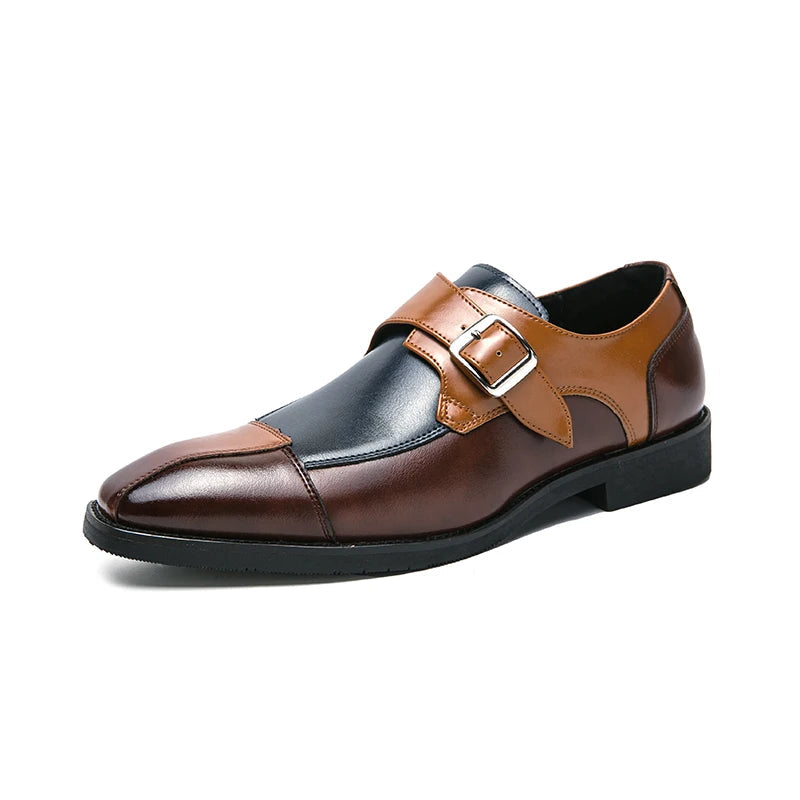 Donovan Leather Monk Strap Orthopedic Loafers