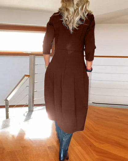 Midi Dress with Pockets