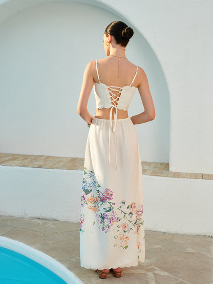 Seraphine Floral Bandeau Maxi Dress